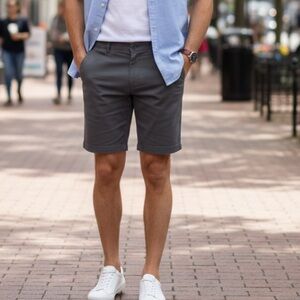 Good fellow & Co Men's Flat-Front Shorts 9" W 22"-New